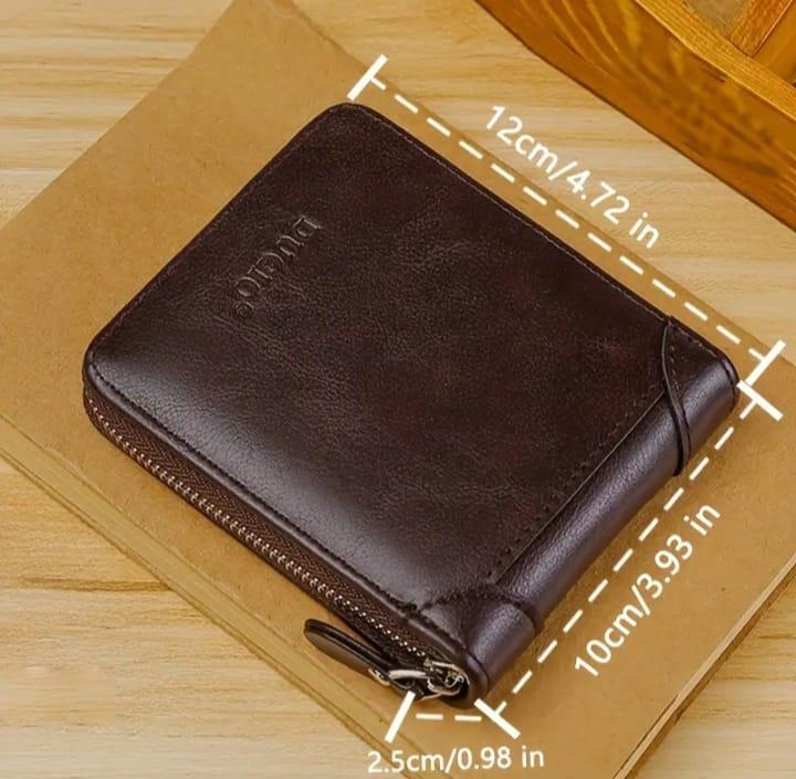 Men's Leather Wallet - Stylish and Slim | 1 Pc in Light Brown, Dark Brown, Black