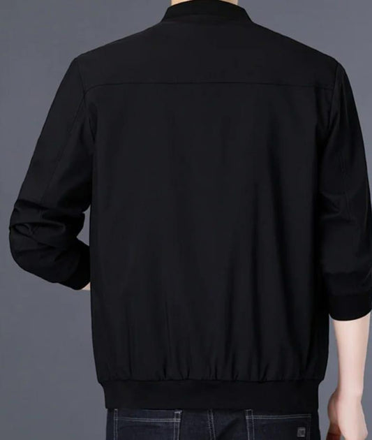Men's Plain Fleece Jacket - 1 Pc | Black
Collared Style