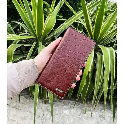 Men's Leather Wallet (Half-Crocodile Design)