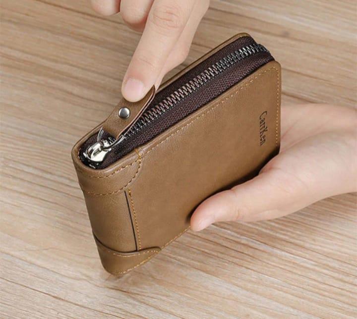 Men's Leather Wallet - Stylish and Slim | 1 Pc in Light Brown, Dark Brown, Black