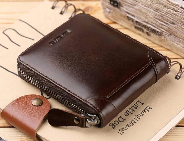 Men's Leather Wallet - Stylish and Slim | 1 Pc in Light Brown, Dark Brown, Black