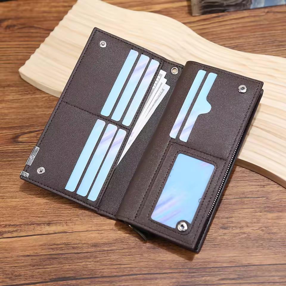 Men's Balebaily Long Wallet with Free Card  Holder- 2 Pcs |  BUY 1 GET 1 FREE
