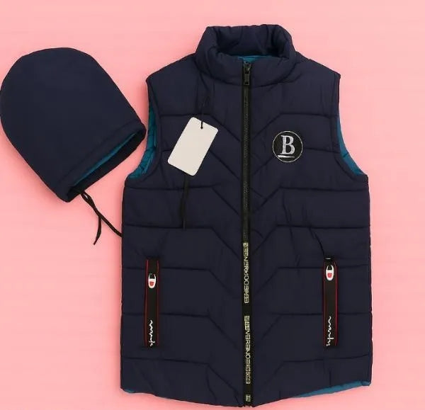 1 Pc Men's Parachute Printed Sleeveless Jacket