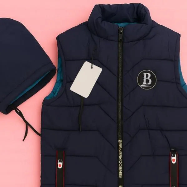 1 Pc Men's Parachute Printed Sleeveless Jacket